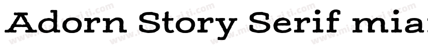 Adorn Story Serif mianfeiziti字体转换